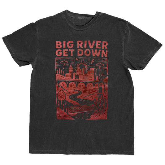 2025 Big River Get Down Black & Red Tee